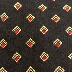 Pierre Cardin Black Gold Red Neck Tie - Sophisticated Style